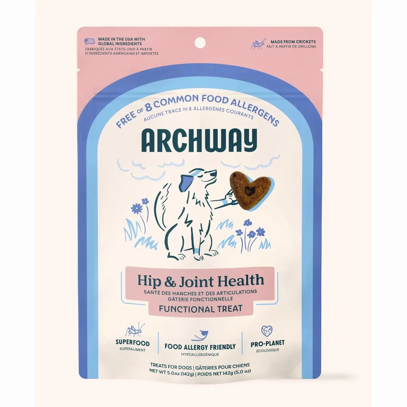 Archway Pet Natural Cricket-Based Hip & Joint Support for Dogs