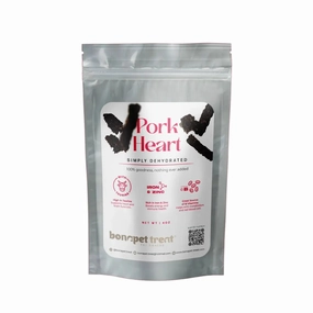 Bonapet Pork Heart Dog Treat ?C Protein-Packed & All-Natural  4 oz