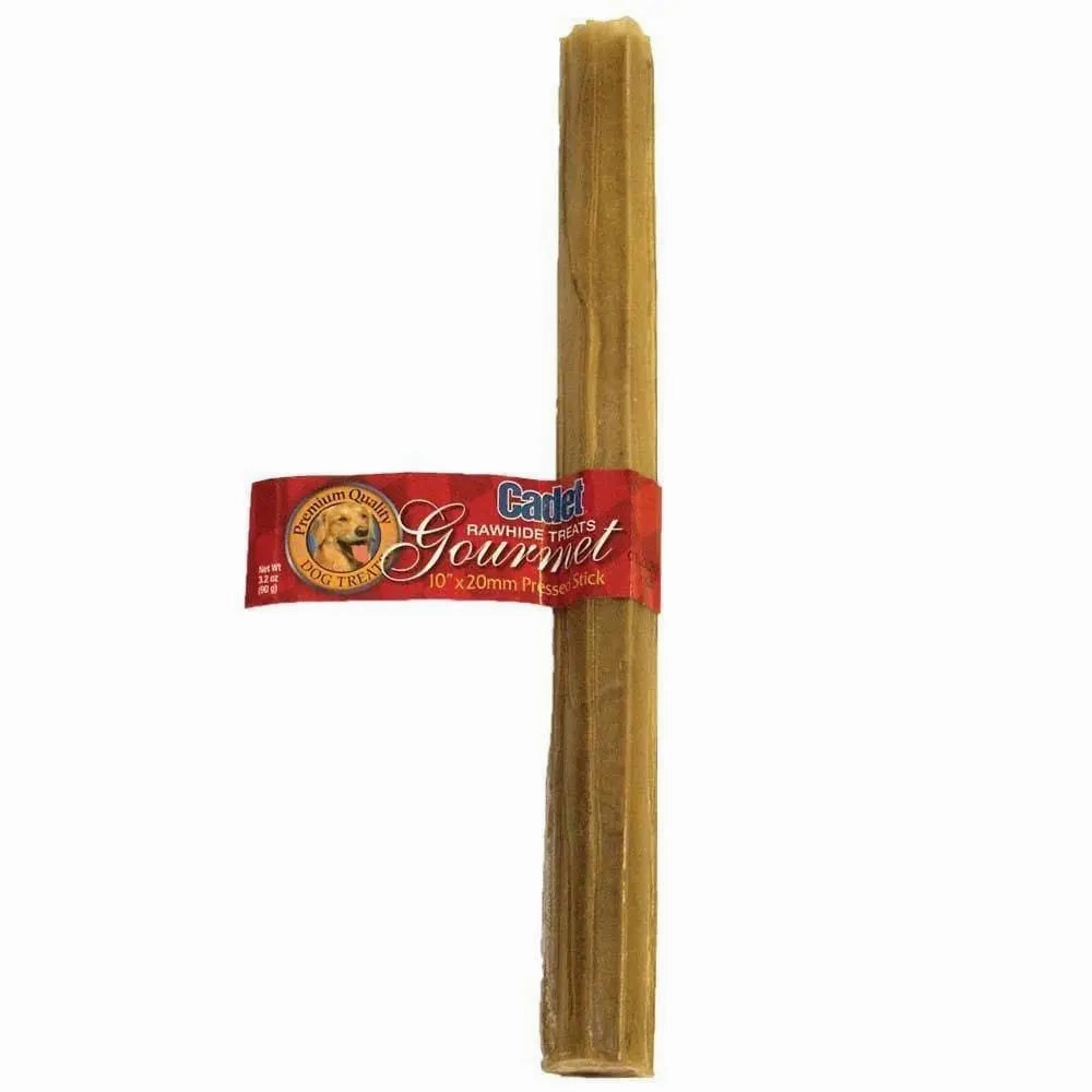 Cadet? Pressed Rawhide Stick Dog Treats 10 Inch X 20 MM