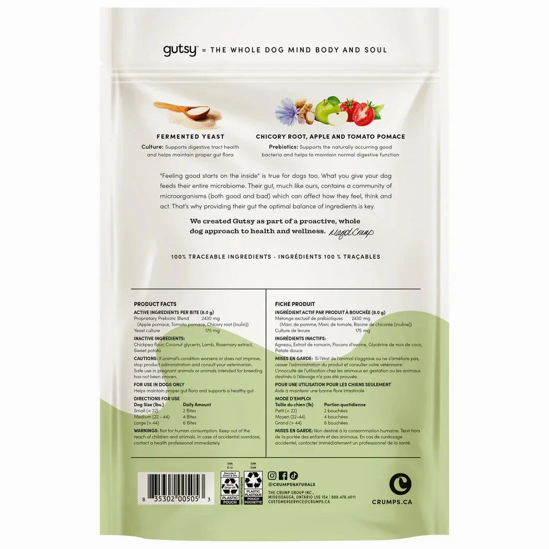 Crumps?? Naturals Gutsy Balance Bites ?C Prebiotics for Happy Tummies