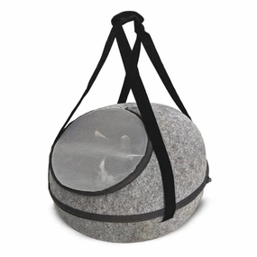 Doc & Phoebe Sleep N Go Pet Bed Grey 10.75 in