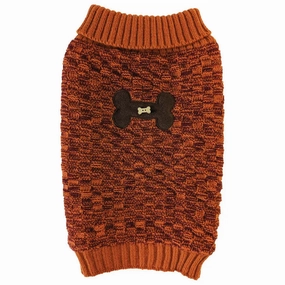 Fashion Pet Bone Accent Dog Sweater