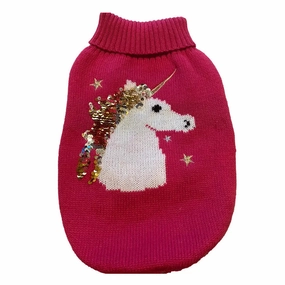 Fashon Pet Unicorn Sequin Dog Sweater