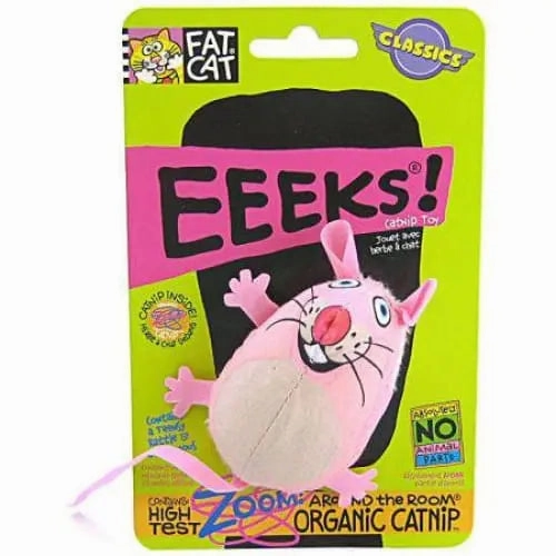 Fat Cat EEEKS Cat Toy with Catnip - Assorted