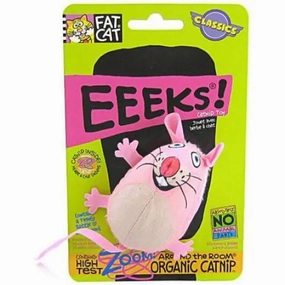 Fat Cat EEEKS Cat Toy with Catnip - Assorted