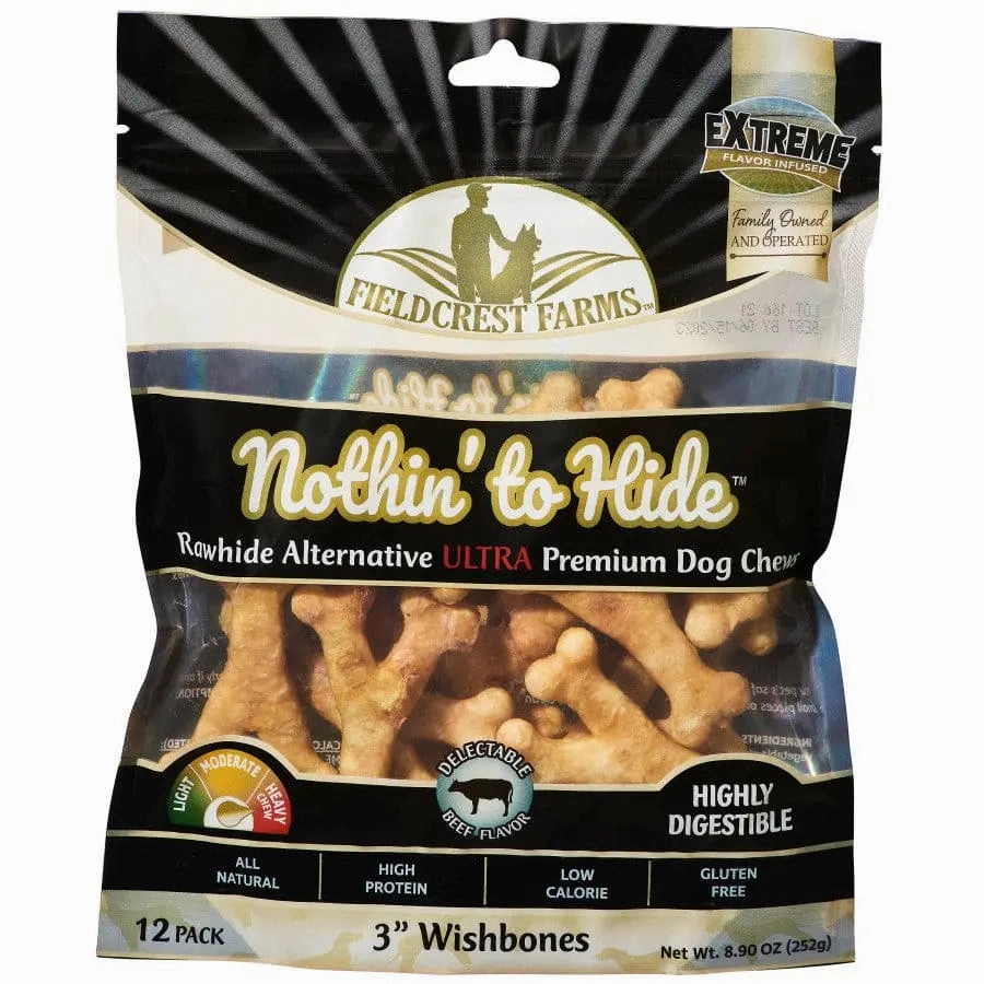 Fieldcrest Farms Nothin' To Hide Ultra Wishbone Dog Treat