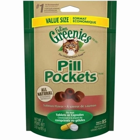 Greenies FELINE Pill Pockets Salmon Flavor Cat Treats