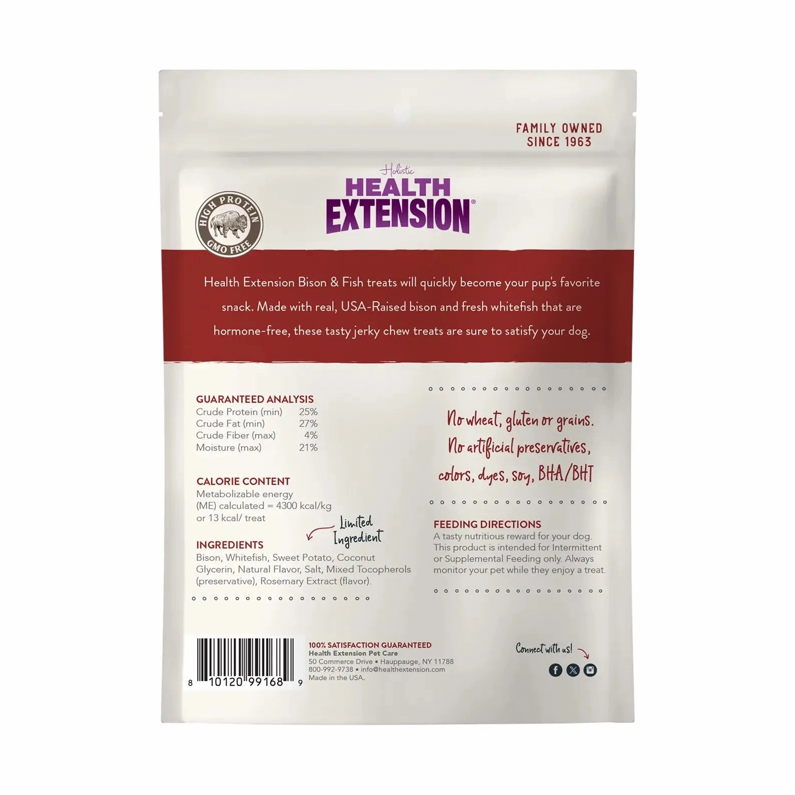 Health Extension Bison & Fish Dehydrated Jerky Recipe for Dogs