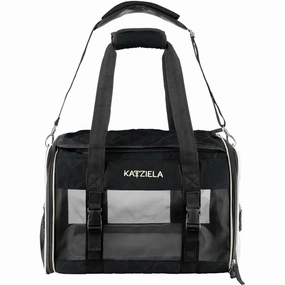 Katziela Deluxe Quilted Airline Approved Pet Dog & Cat Carrier for Airplane Travel