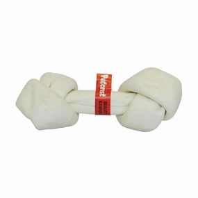 Lennox? Natural Premium Rawhide Knotted Bone Dog Treats 12 Count X 10-11"