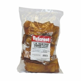 Lennox? USA Flavored-Stain Free Rawhide Hickory Chip Bag Dog Treats 1 Lbs
