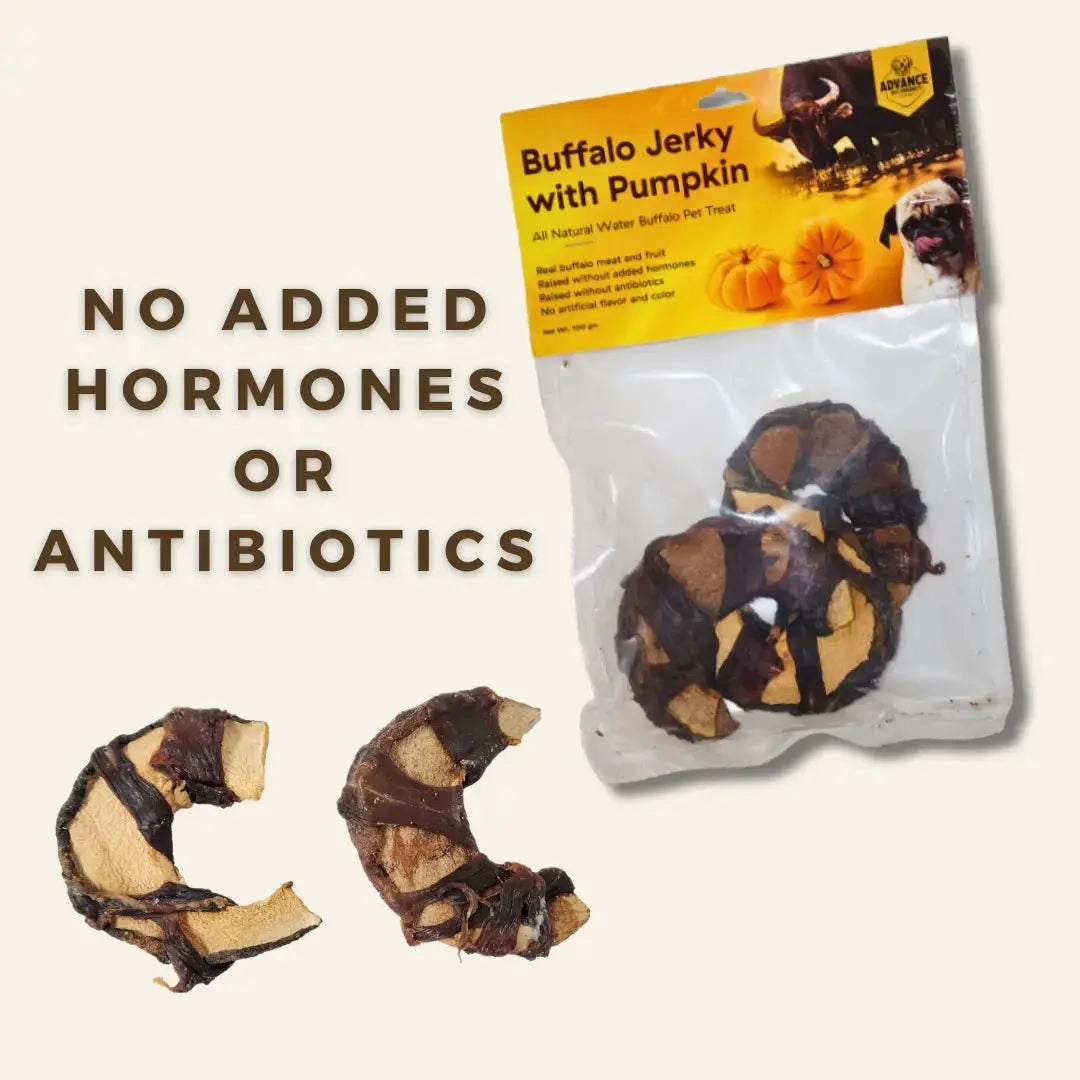 Long Lasting Water Buffalo Jerky Treats for Healthy Dog Chewing