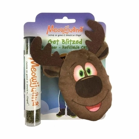 Meowijuana? Get Blitzed Refillable Reindeer Cat Toys