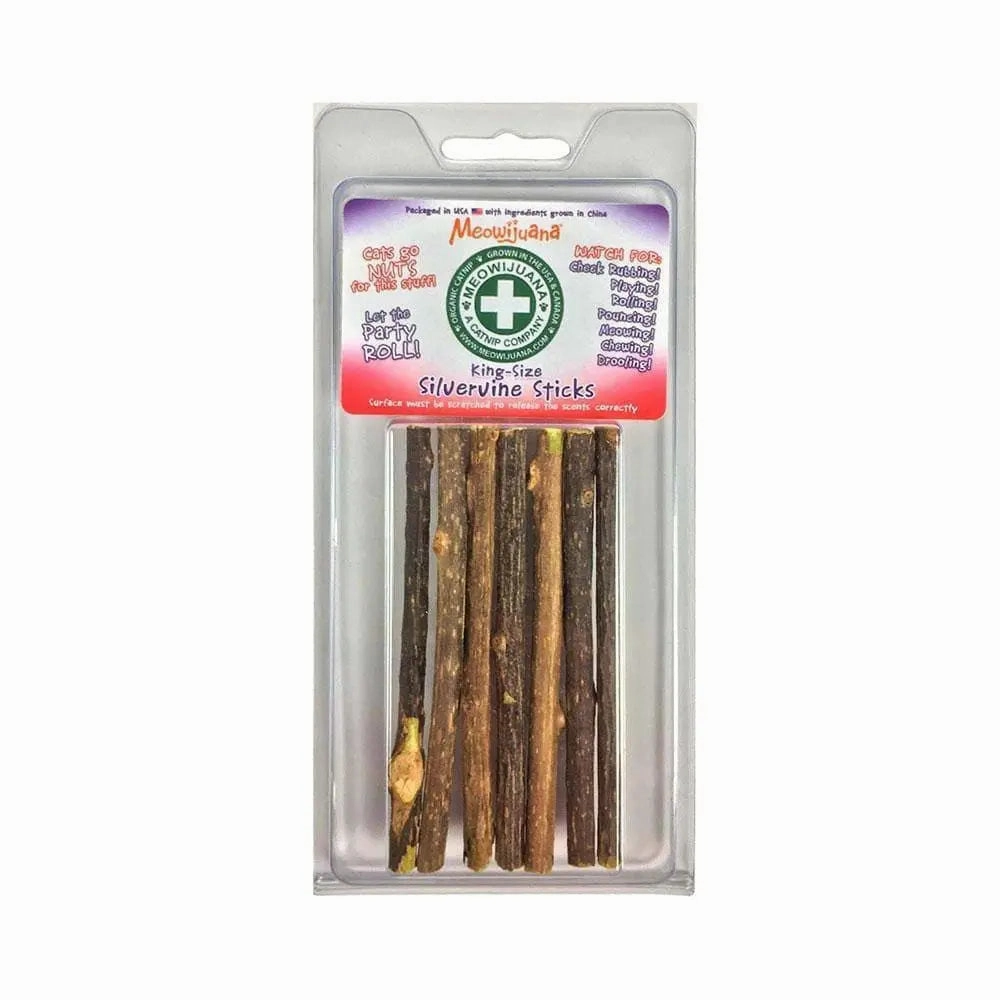 Meowijuana? Silvervine Sticks for Cat 6 Pack
