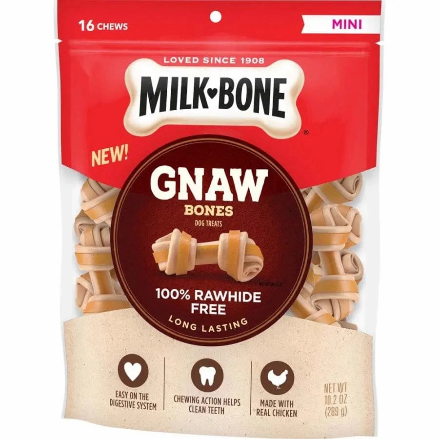 Milk-Bone Chicken Knotted Bone Dog Treats Mini