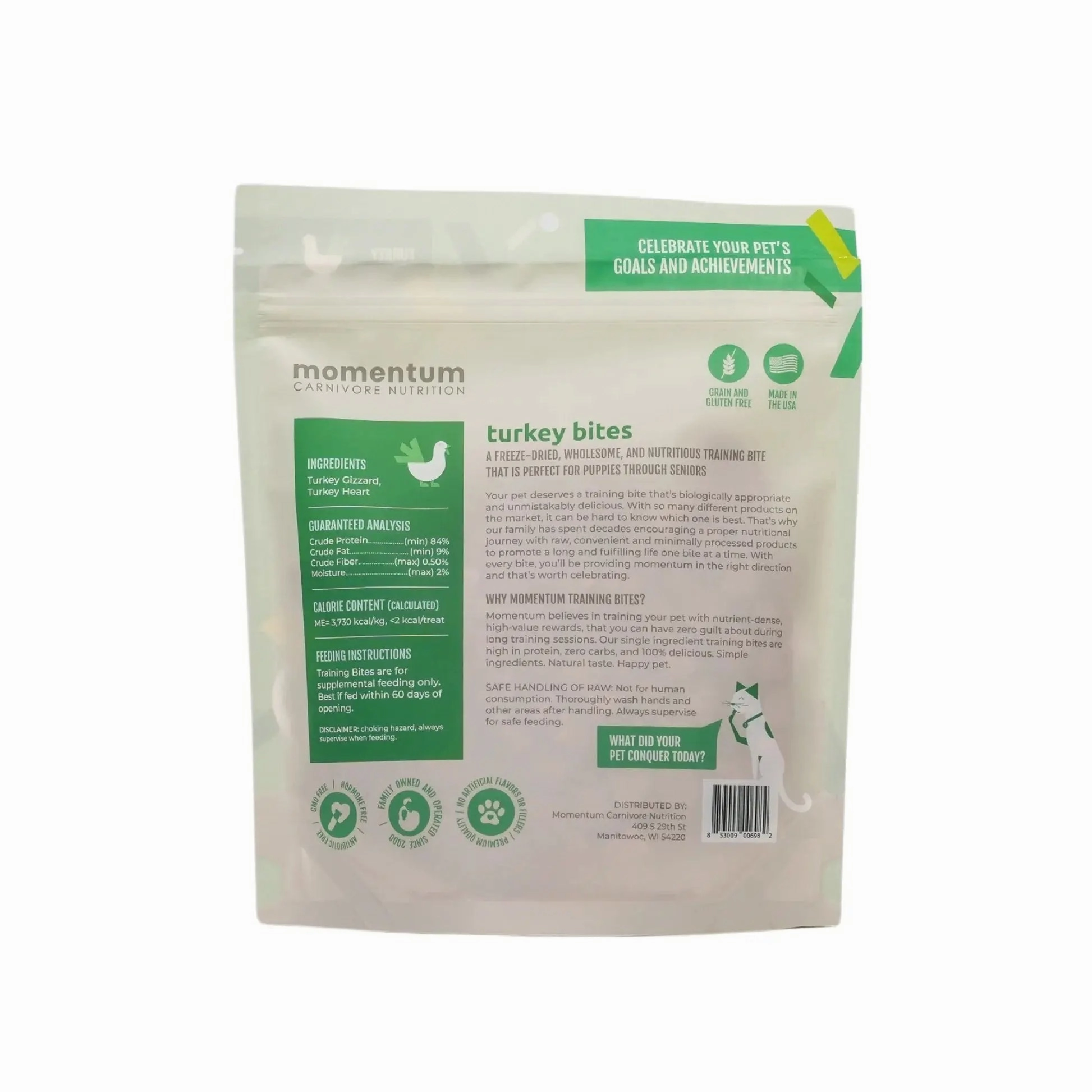 Momentum Carnivore Nutrition Freeze-Dried Training Bites for Dogs 2.5oz
