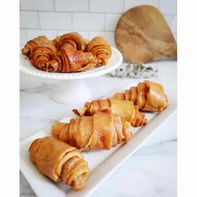 Naked Beasts Pork Skin Rolls Dog Treats