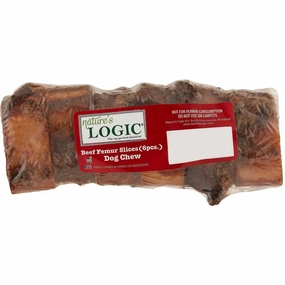 Nature??s Logic Beef Femur Slices Canine Chew Dog Treats,6 count pack