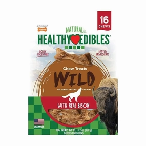 Nylabone? Healthy Edibles? Wild Bison Flavor Chews Dog Treats Small X 16 Count