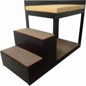 Penn-Plax Buddy Bunk Multi-Level Bed and Cat Dog Steps for Pet