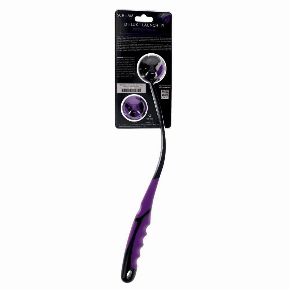 Scream Deluxe Grip Ball Launcher Fetch Pack