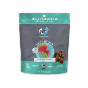 Shameless Pets Fintastic Catnip Crunchy Cat Treats 2.5oz