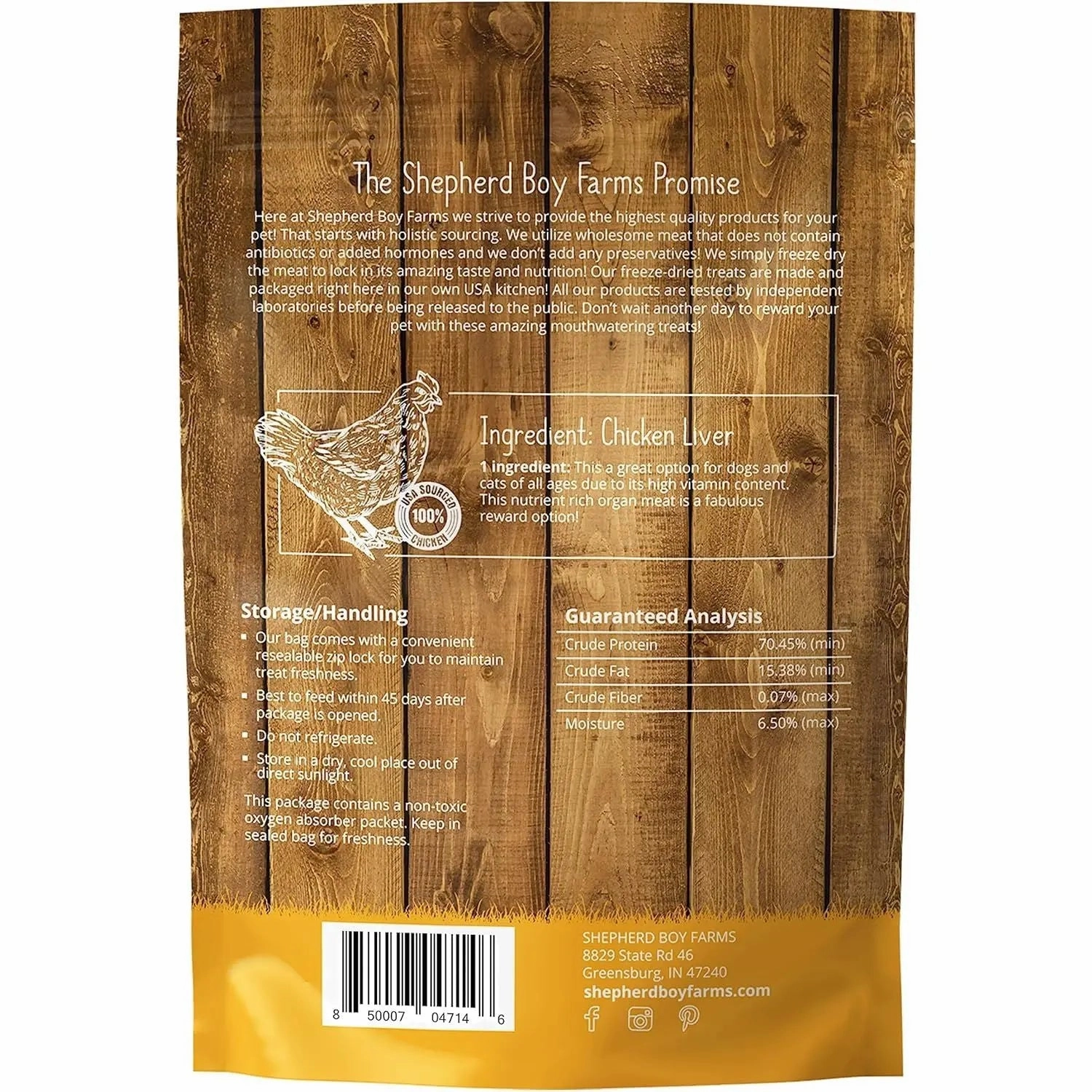 Shepherd Boy Farms Freeze Dried Chicken Liver Dog Treats
