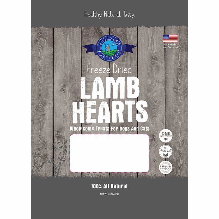 Shepherd Boy Farms Freeze-Dried Lamb Hearts Dog Treats