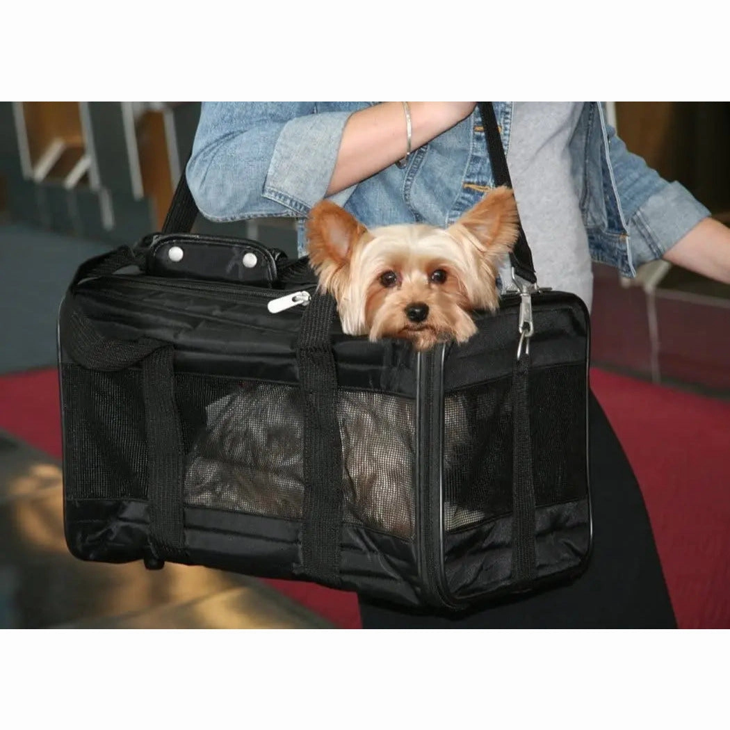 Sherpa's Pet Trading Company Original Deluxe Pet Carrier Black