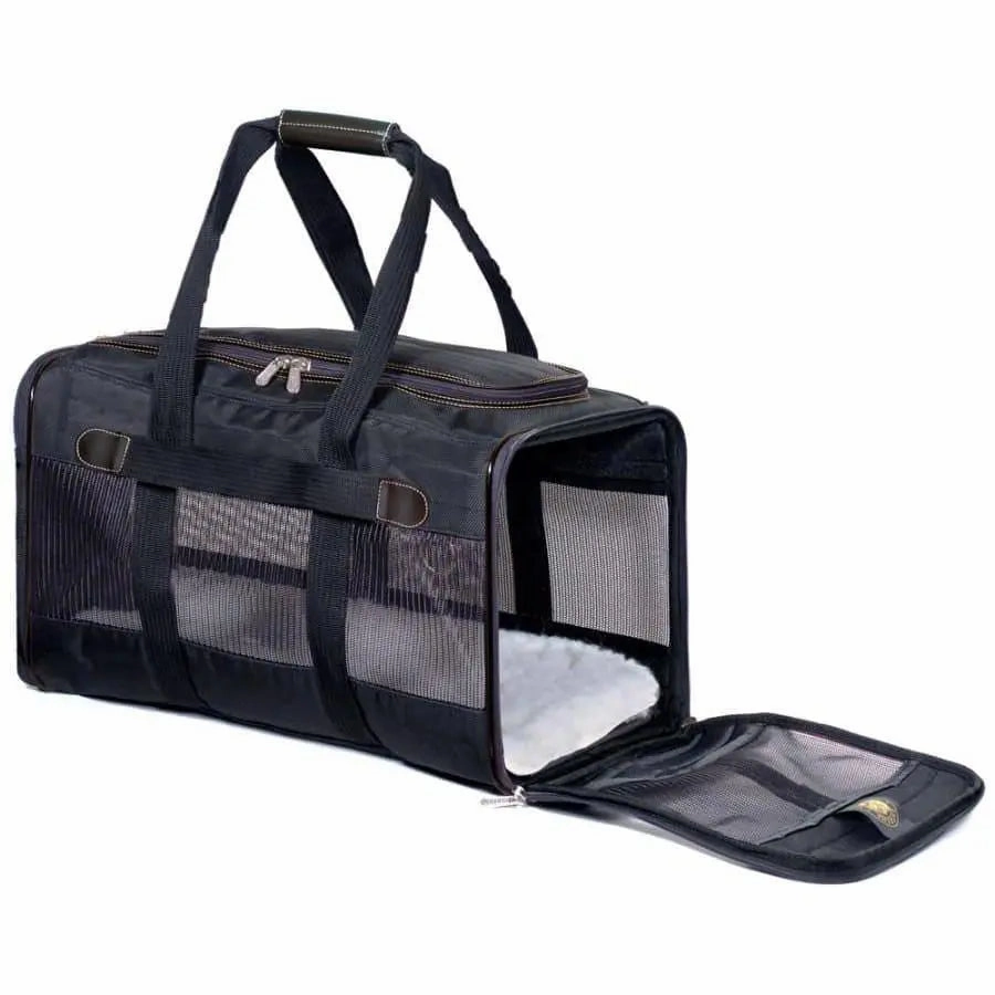Sherpa's Pet Trading Company Original Deluxe Pet Carrier Black