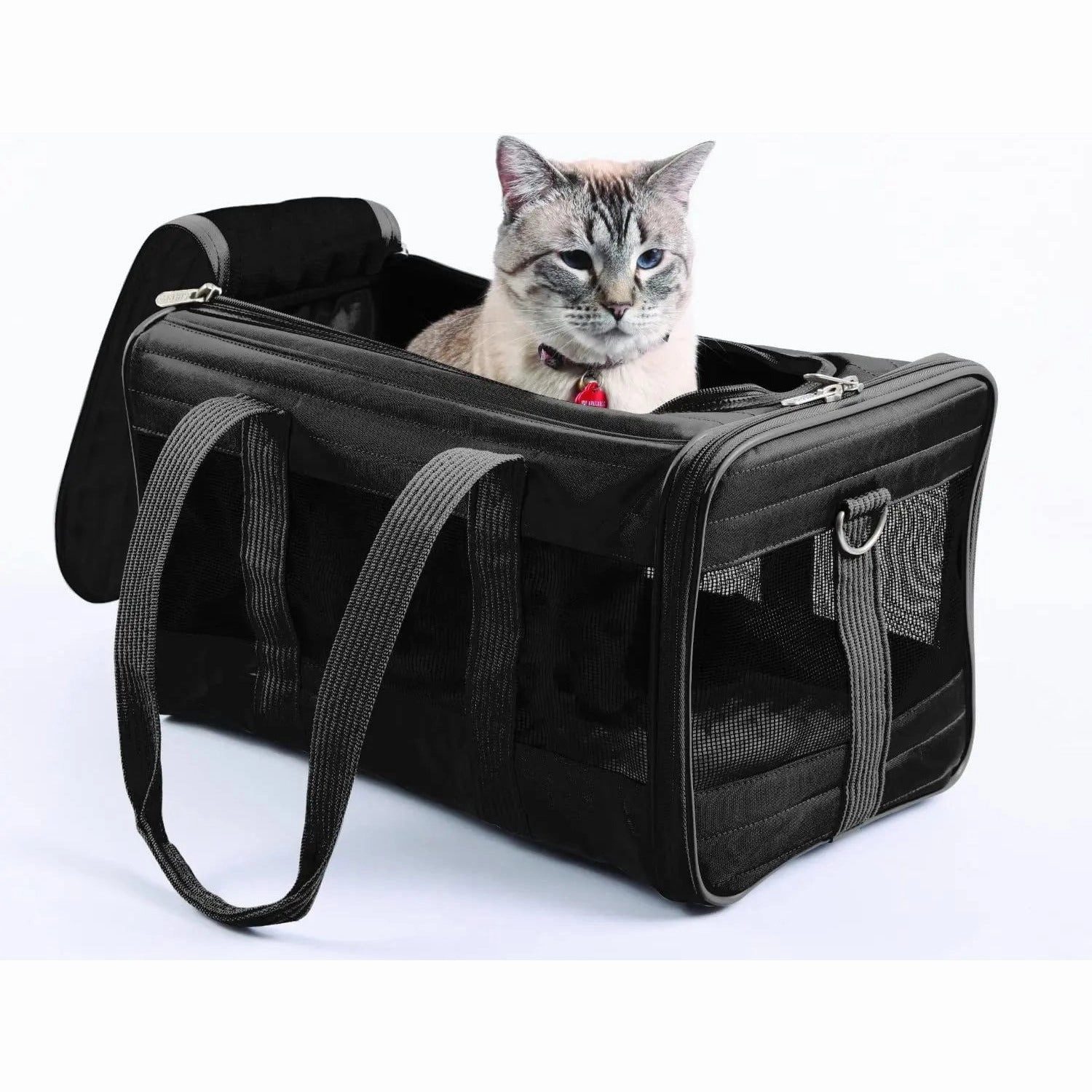 Sherpa's Pet Trading Company Original Deluxe Pet Carrier Black