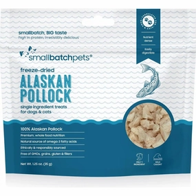 Smallbatch Pets Freeze-Dried Wild-Caught Alaskan Pollock Dog & Cat Treat 1.25oz