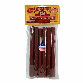Smokehouse USA Made Beefy Rolls Dog Treats
