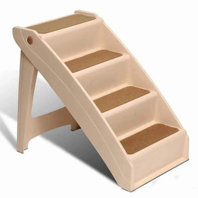 Solvit Products CozyUp Folding Pet Steps Tan