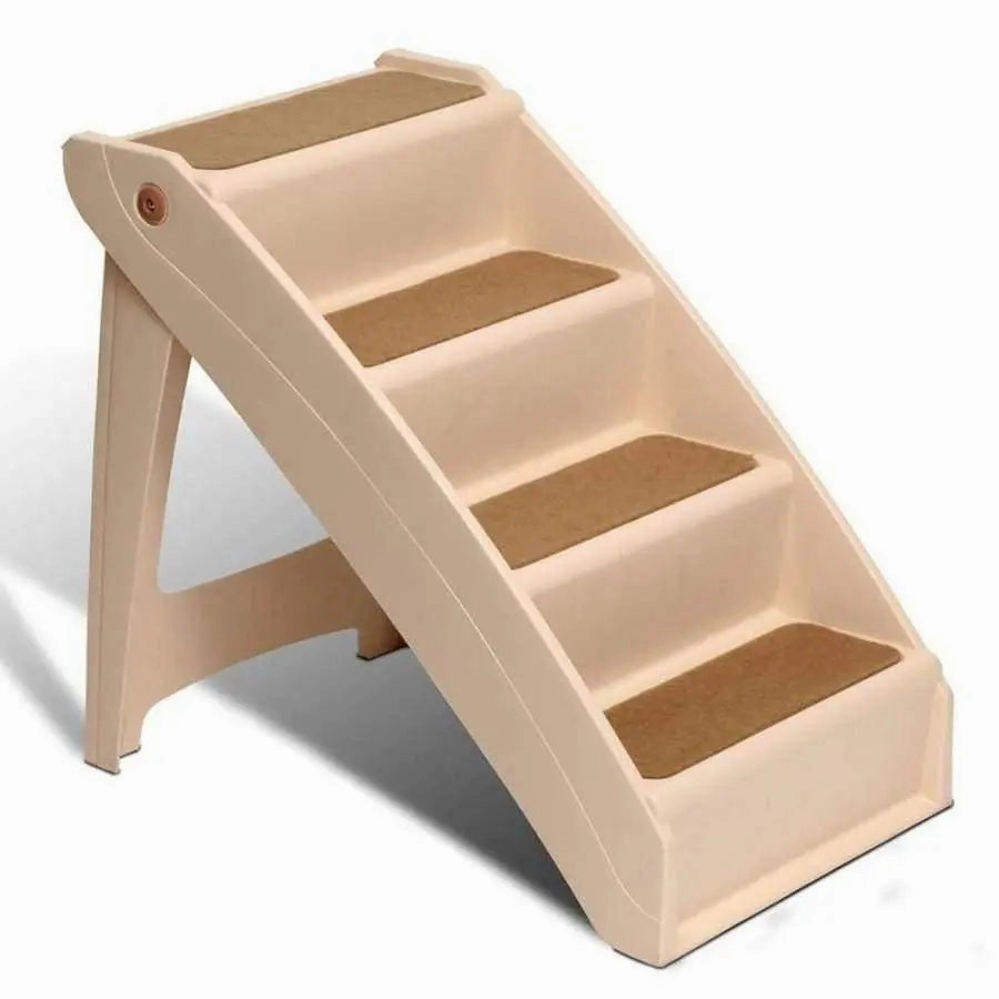 Solvit Products CozyUp Folding Pet Steps Tan