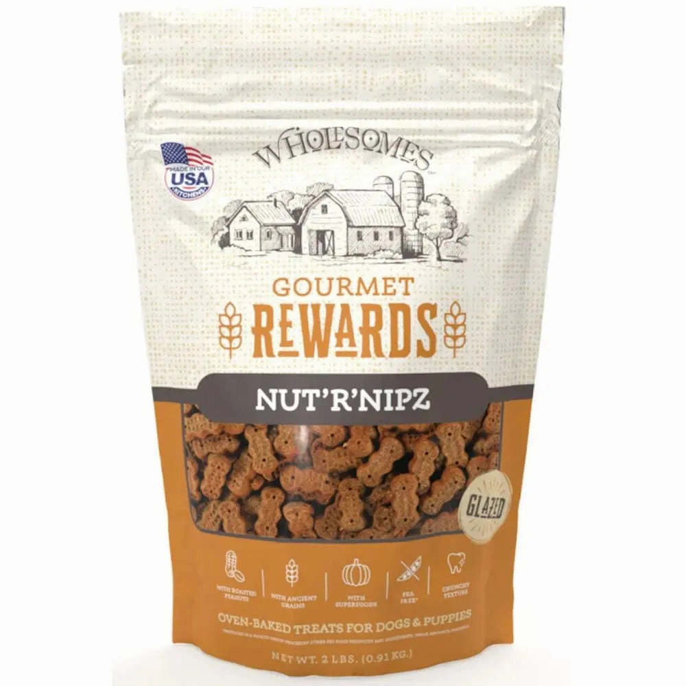 SPORTMIX Wholesomes Gourmet Rewards Biscuit Dog Treats Nut R Nipz