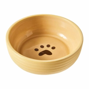 Spot Elegance Ribbed Stoneware Dog Bowl