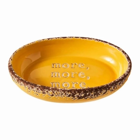 Spot More More Ceramic Cat Bowl 6 in