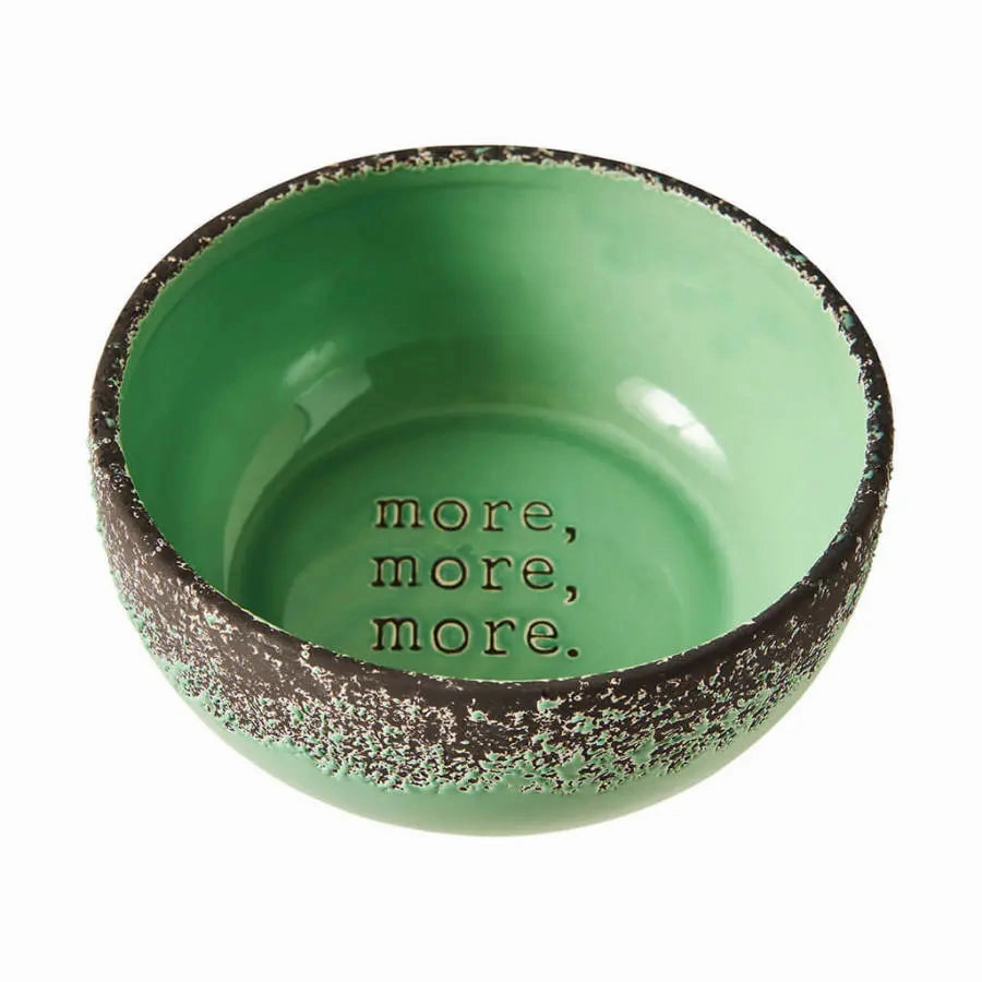 Spot More More Ceramic Dog Bowl