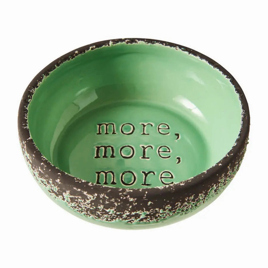 Spot More More Ceramic Dog Bowl