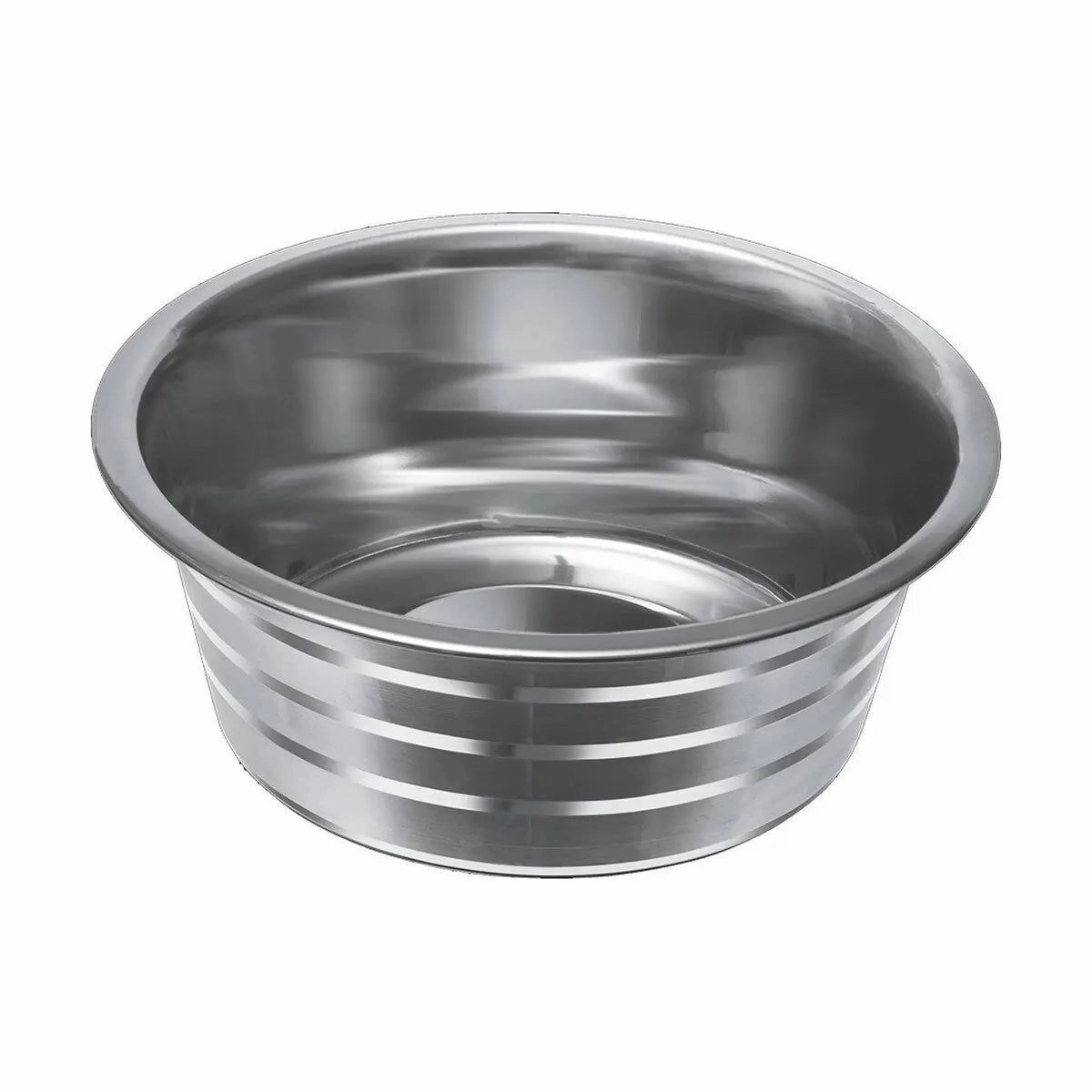 ThoozyPet Standard Feeding Dishes with Silver Stripe