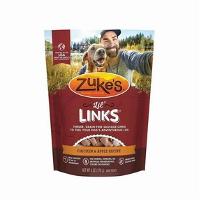 Zuke's? Lil?? Links? Grain Free Chicken & Apple Recipe Dog Treats 6 Oz